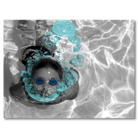 Αφίσα (επιλεκτικός χρωματισμός, κολύμπι)